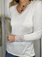 Charger l'image dans la galerie, Tee shirt AURA Ecru
