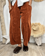 Charger l'image dans la galerie, Pantalon velours cotelé EMILIO Rouille
