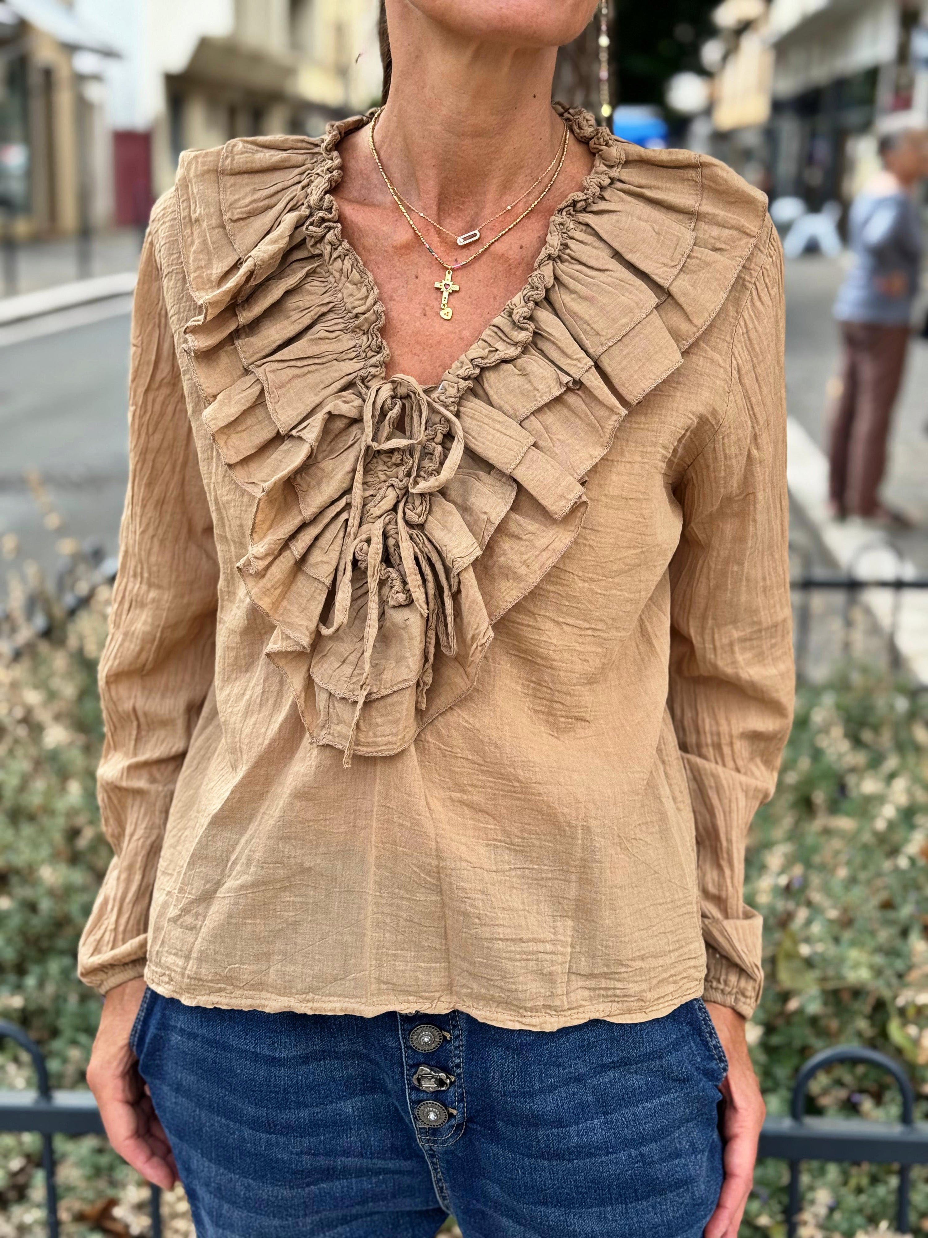 Blouse SERENA Camel