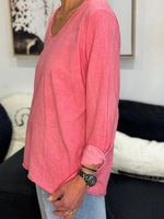 Charger l'image dans la galerie, T-shirt manches longues Framboise - ILONA
