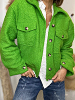 Charger l'image dans la galerie, Blouson bouclette GAB Vert
