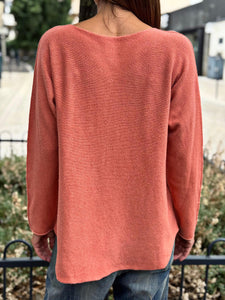 Pull doux LINO Corail