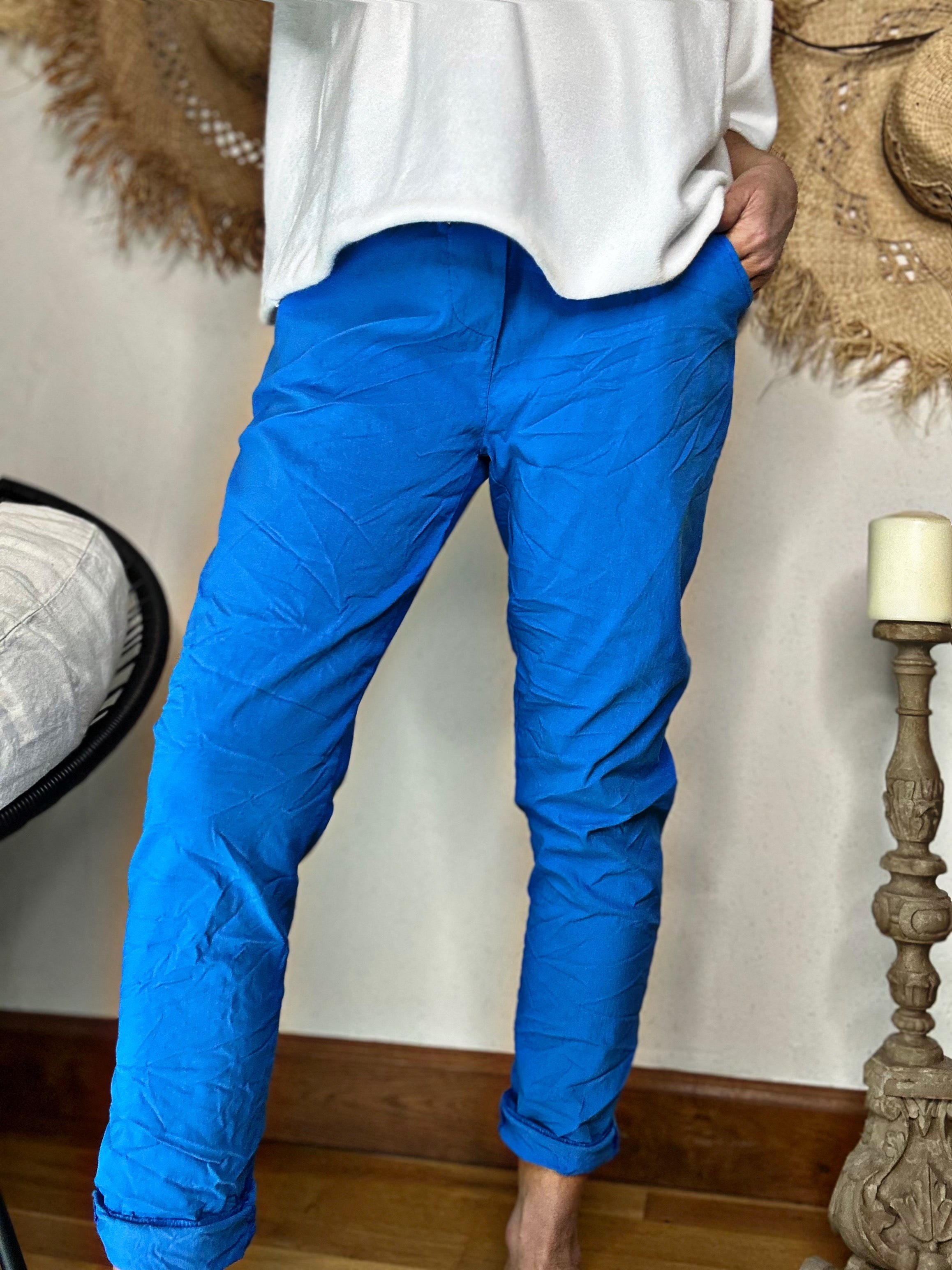 Pantalon magique TALLY Bleu électrique