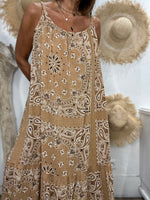 Charger l'image dans la galerie, Robe BANDANAS Camel
