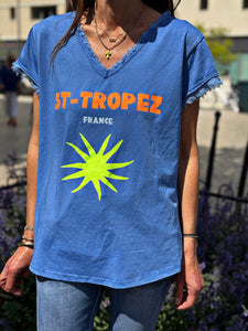 Tee shirt ST-TROPEZ Bleu
