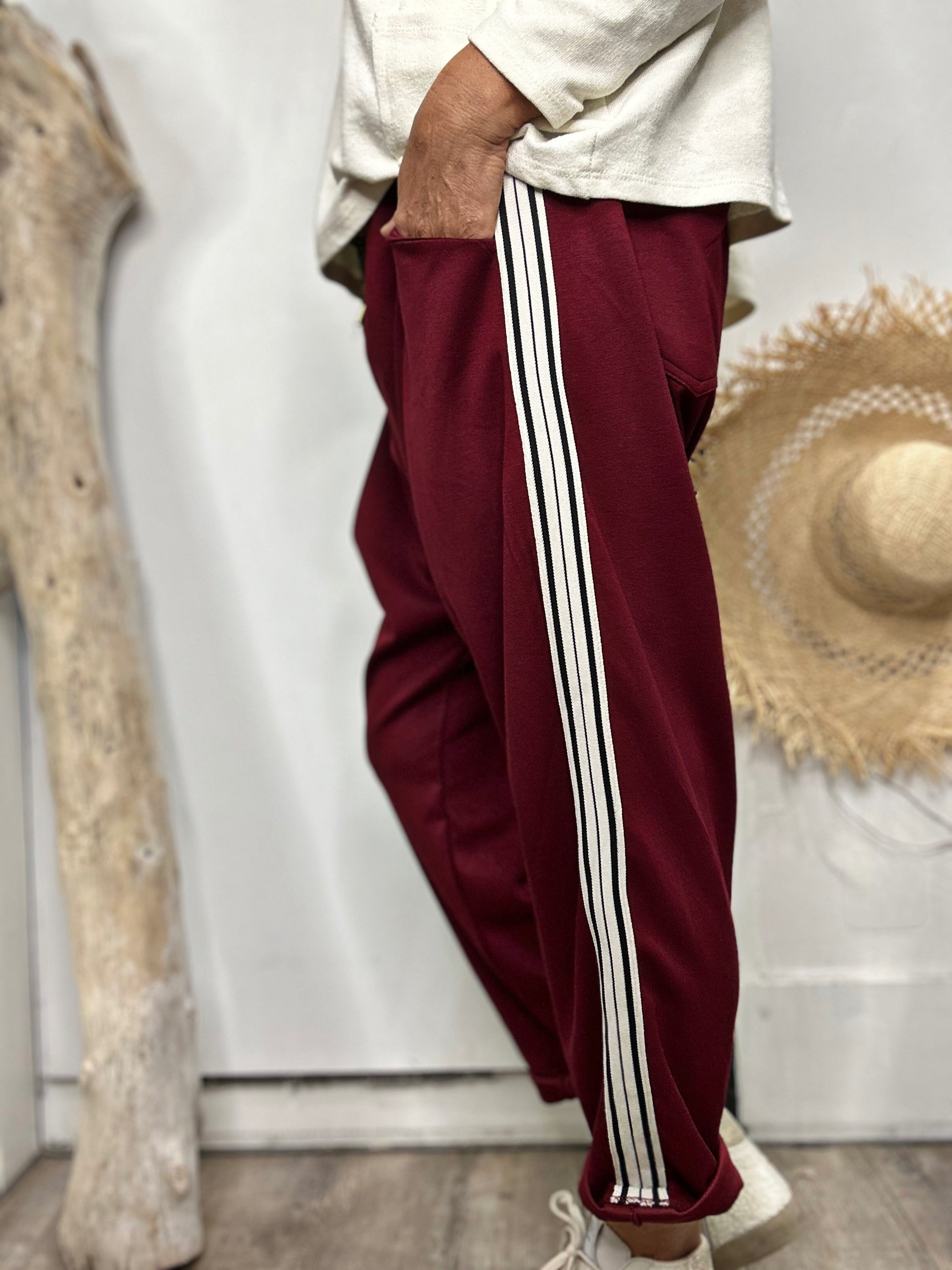 Pantalon NAHIA Bordeaux