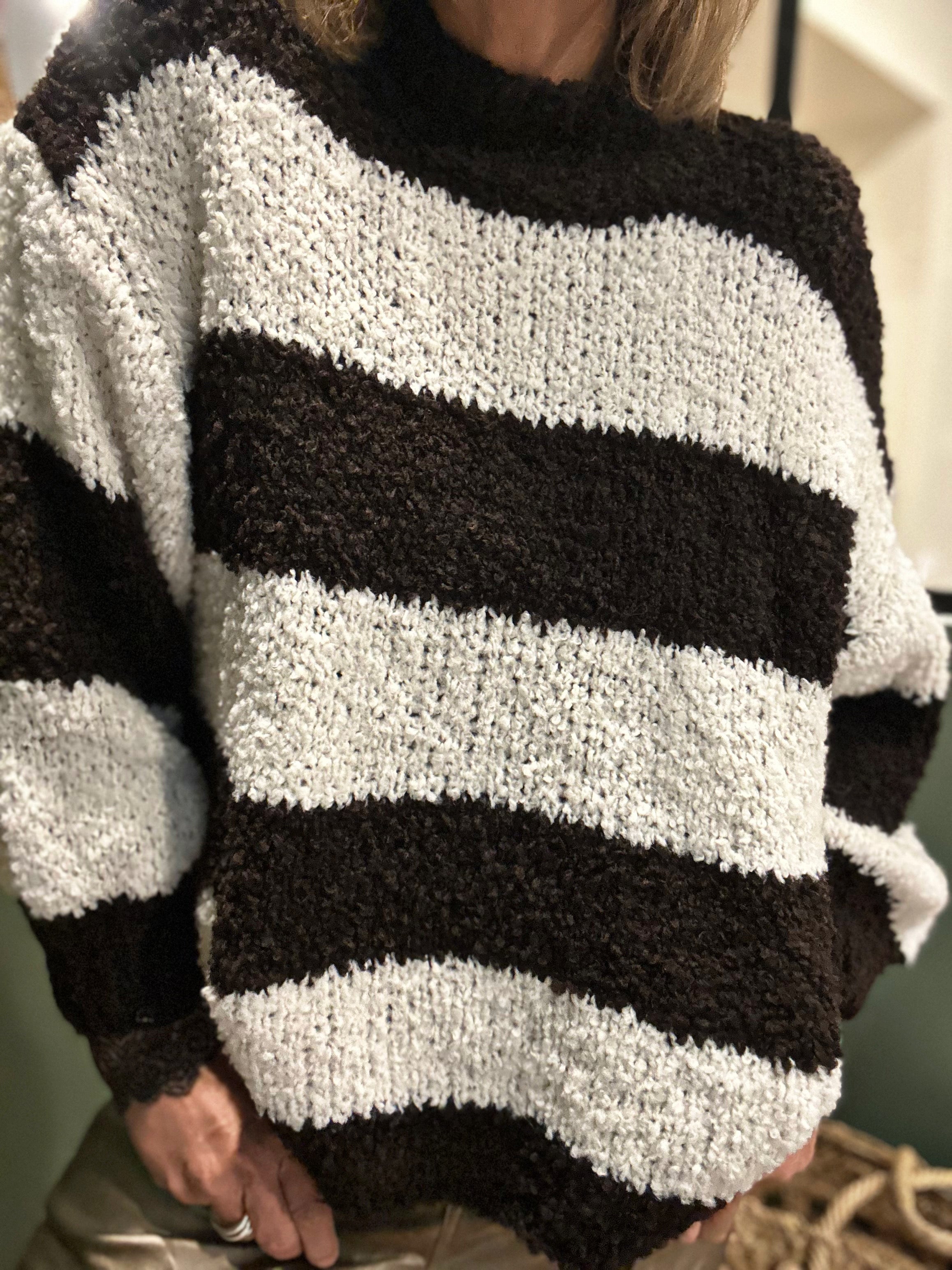 Pull NARO Choco/Blanc