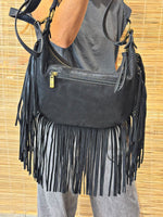 Charger l'image dans la galerie, Sac à franges SANA Noir
