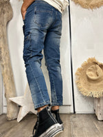 Load image into Gallery viewer, SAM Faded Blue Jeans - Sexy Woman
