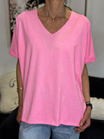 Charger l'image dans la galerie, Tee shirt uni LORIS Rose malabar
