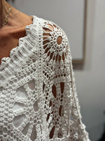 Charger l&#39;image dans la galerie, Pull crochet ZARA Blanc
