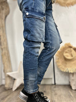 Load image into Gallery viewer, SAM Faded Blue Jeans - Sexy Woman
