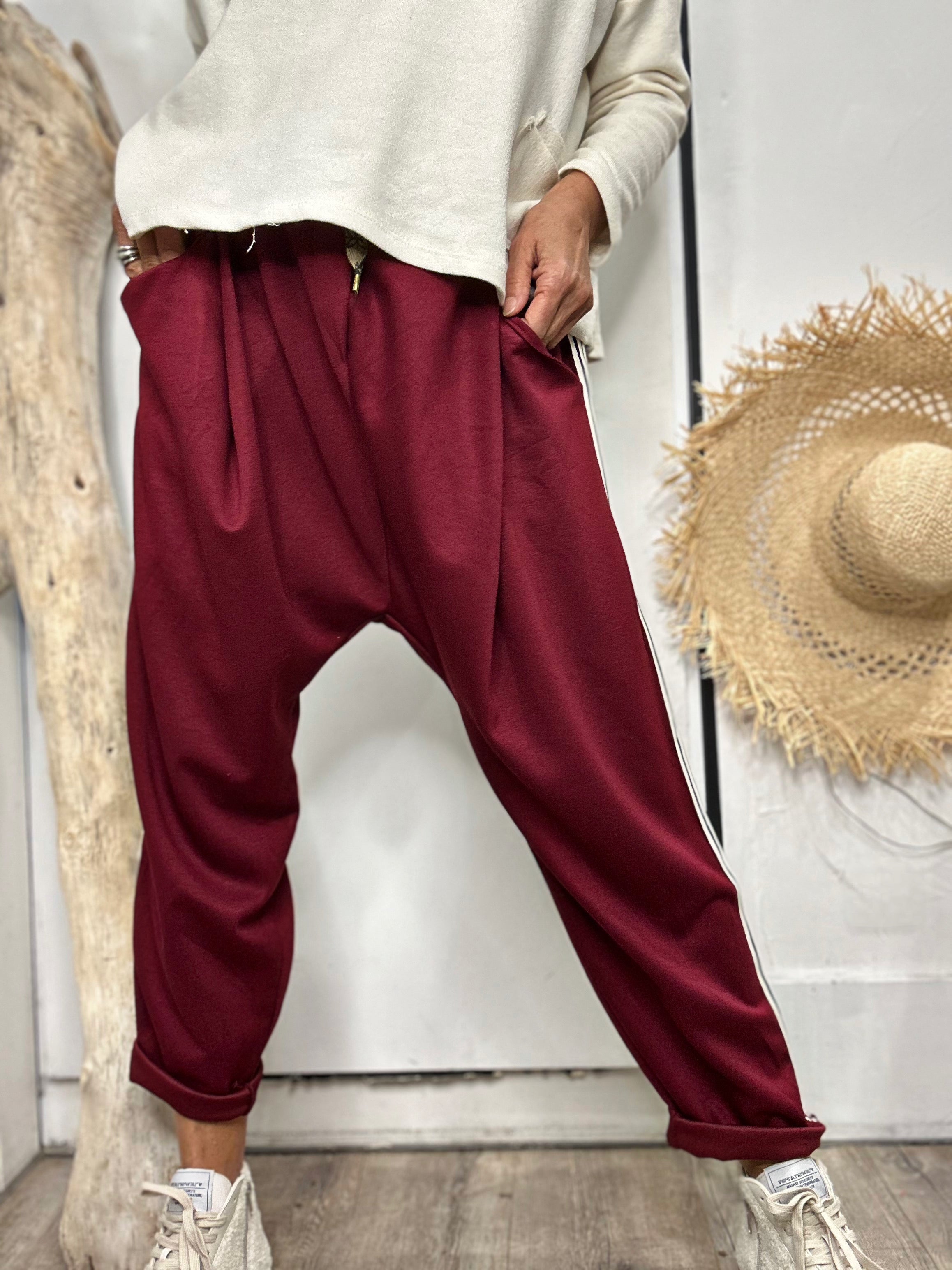 Pantalon NAHIA Bordeaux