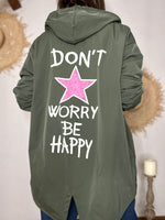 Charger l'image dans la galerie, Blouson léger BE HAPPY Kaki
