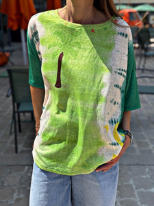 Tee shirt PALMIE Vert anis