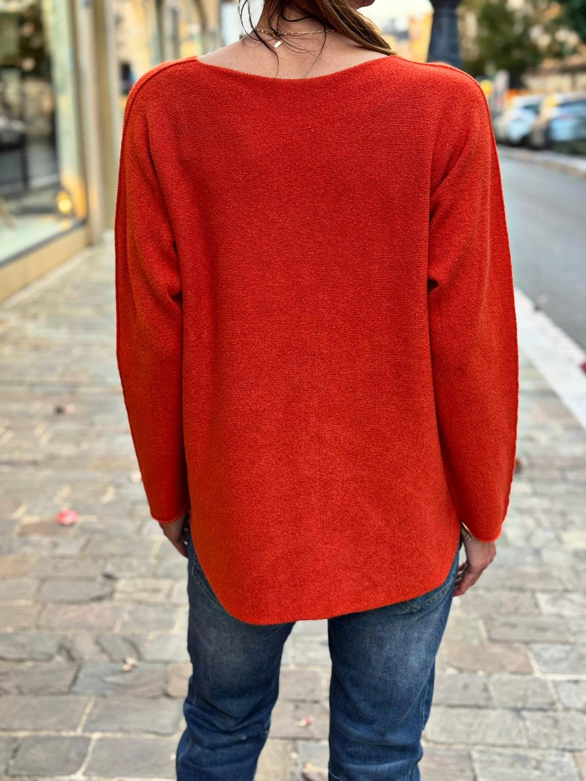 Pull doux LINO Brique
