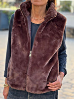 Load image into Gallery viewer, NAIA Choco sleeveless vest
