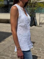 Charger l'image dans la galerie, Top lin Blanc - ZELYA
