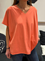 Charger l'image dans la galerie, Tee shirt uni LORIS Corail foncé

