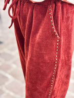 Charger l'image dans la galerie, Pantalon velours cotelé souple LEON Rouille
