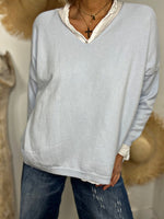 Charger l'image dans la galerie, Pull ICONIC Bleu ciel
