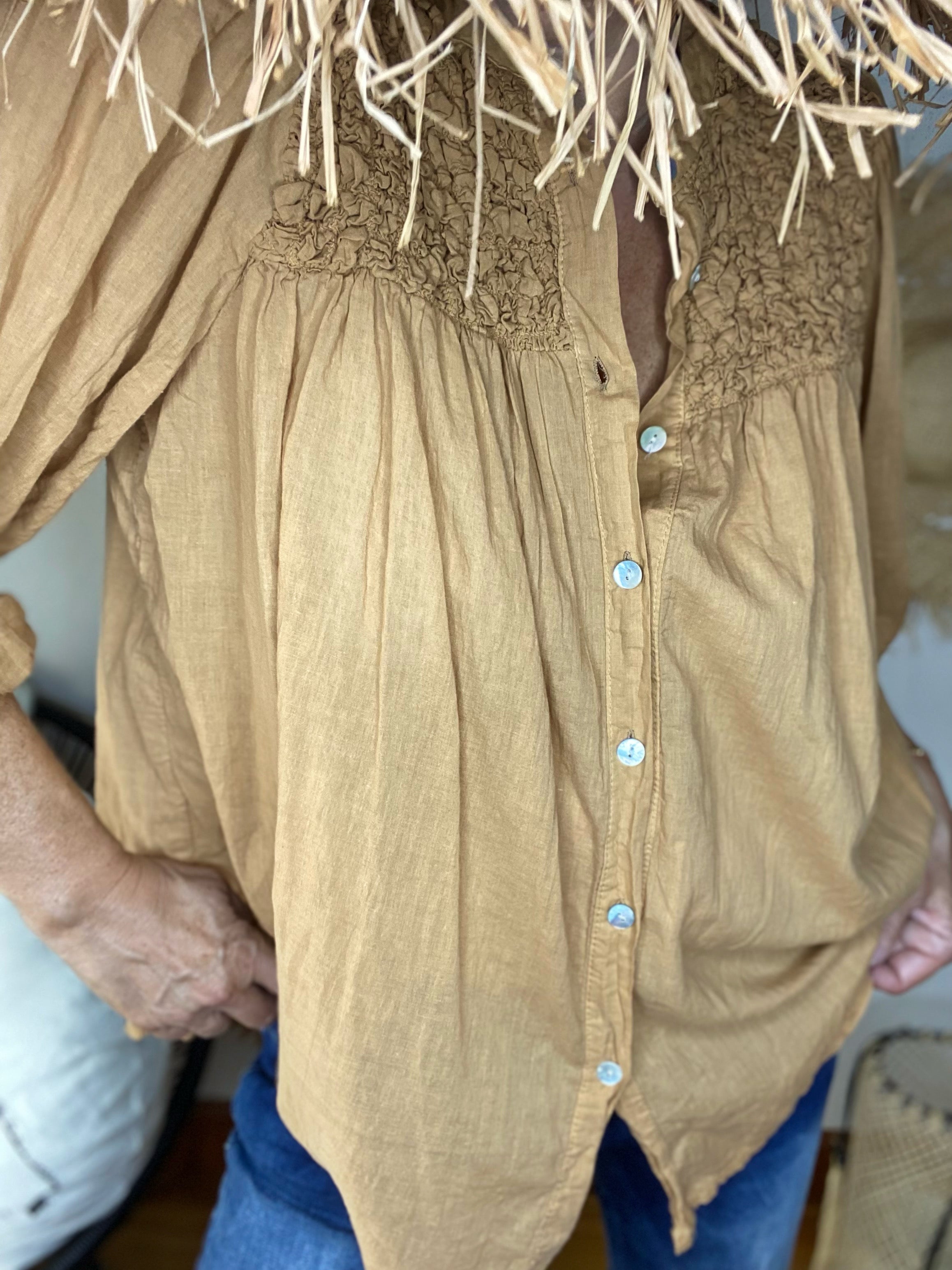 Chemise LIDIA Camel
