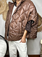 Charger l&#39;image dans la galerie, Blouson Poncho PAULUS Choco
