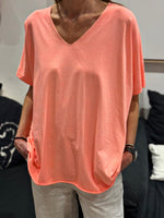Charger l'image dans la galerie, Tee shirt uni LORIS Corail

