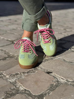 Charger l'image dans la galerie, Baskets basses femme ZIA Vert pastel
