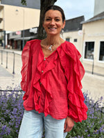 Charger l&#39;image dans la galerie, Chemise NINA Rouge
