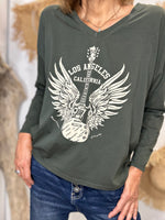 Charger l&#39;image dans la galerie, Tee shirt LOS ANGELES Kaki
