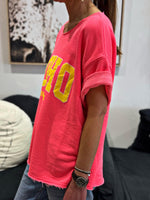 Charger l&#39;image dans la galerie, Sweat manches courtes SOHO Fuchsia
