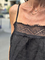 Charger l'image dans la galerie, Top lin AZELIA Noir
