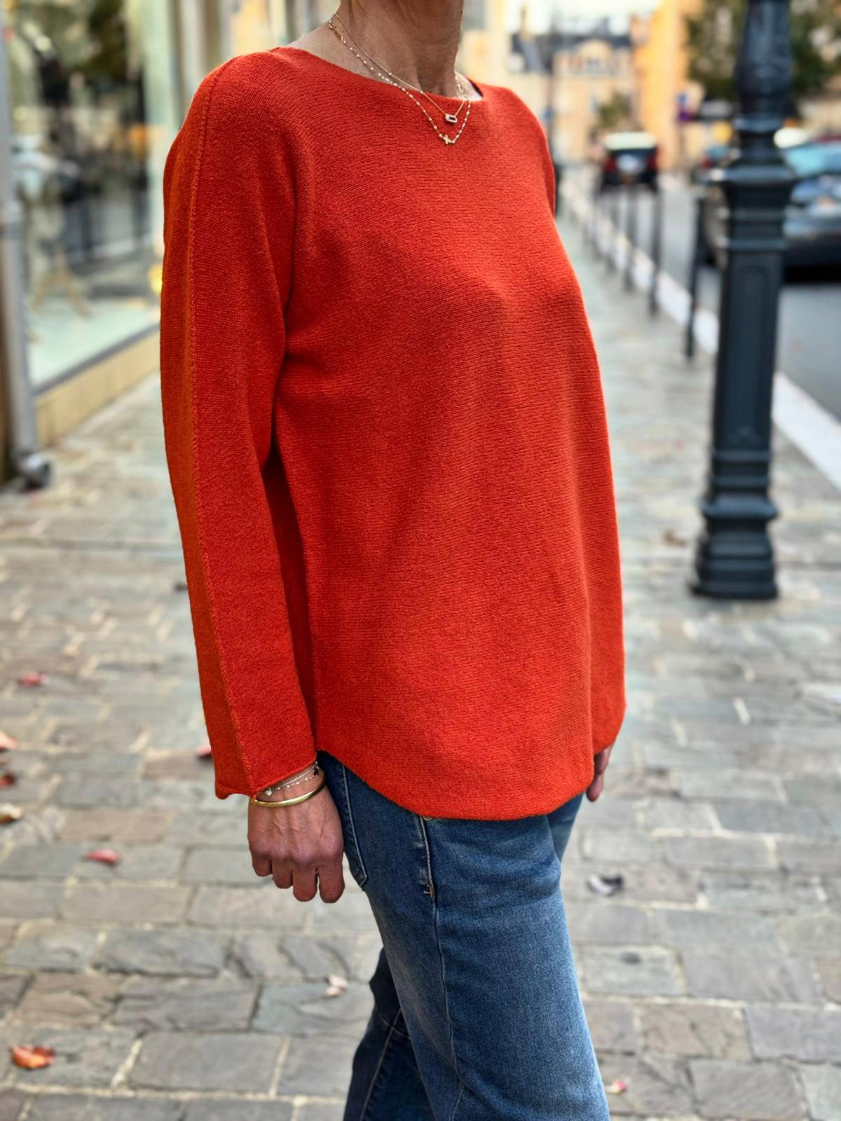 Pull doux LINO Brique
