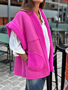 Blouson sans manche LOOMY Fuchsia