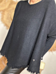 Pull tout doux ZACARI Noir