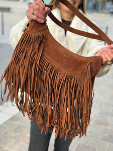 Sac à franges SAVANA Camel
