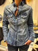 Charger l'image dans la galerie, Chemise jeans TALIA Bleu
