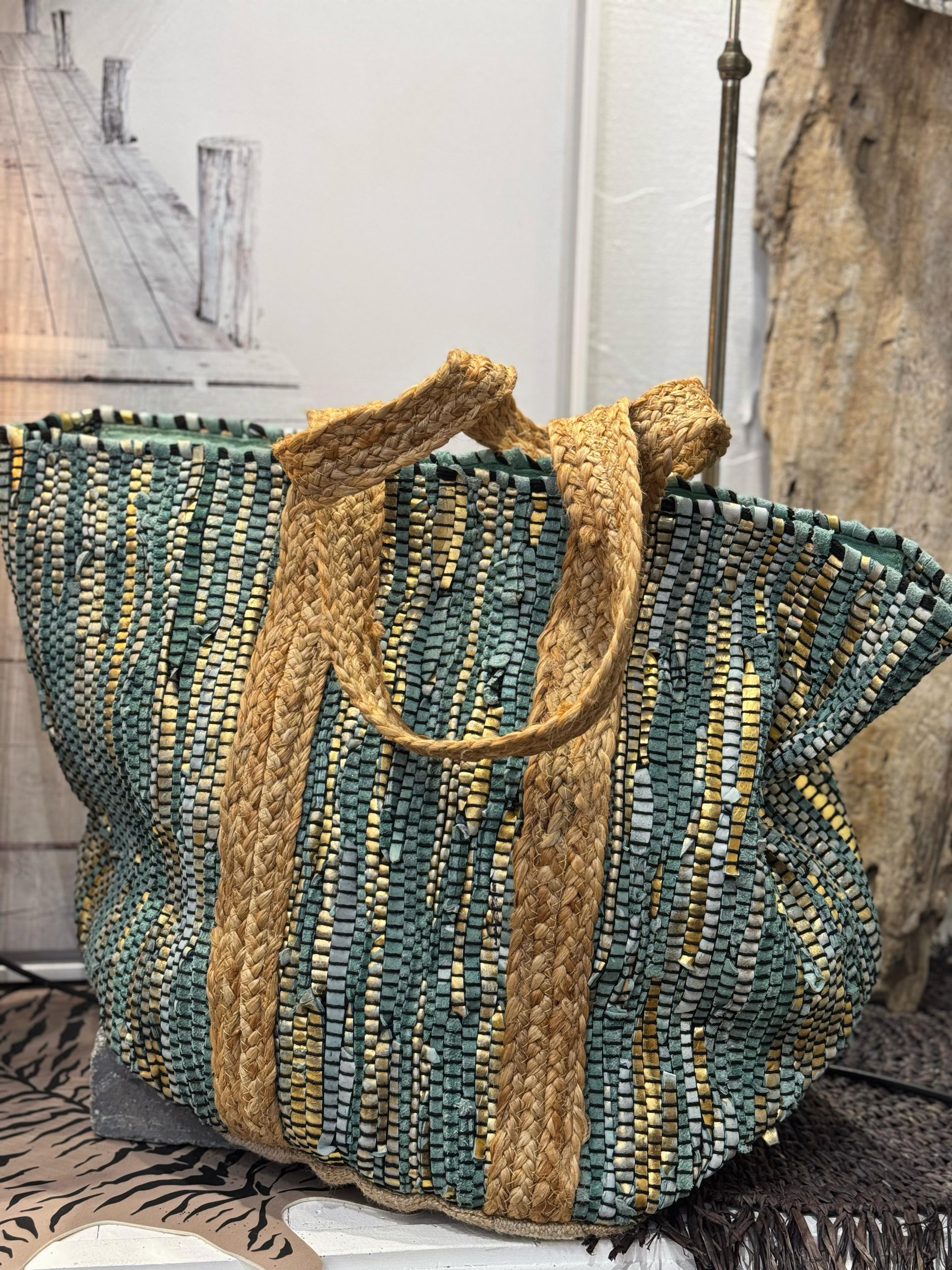 Sac/Panier BOUBOU Turquoise