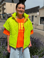 Charger l&#39;image dans la galerie, Doudoune manches courtes FIZZ Jaune fluo
