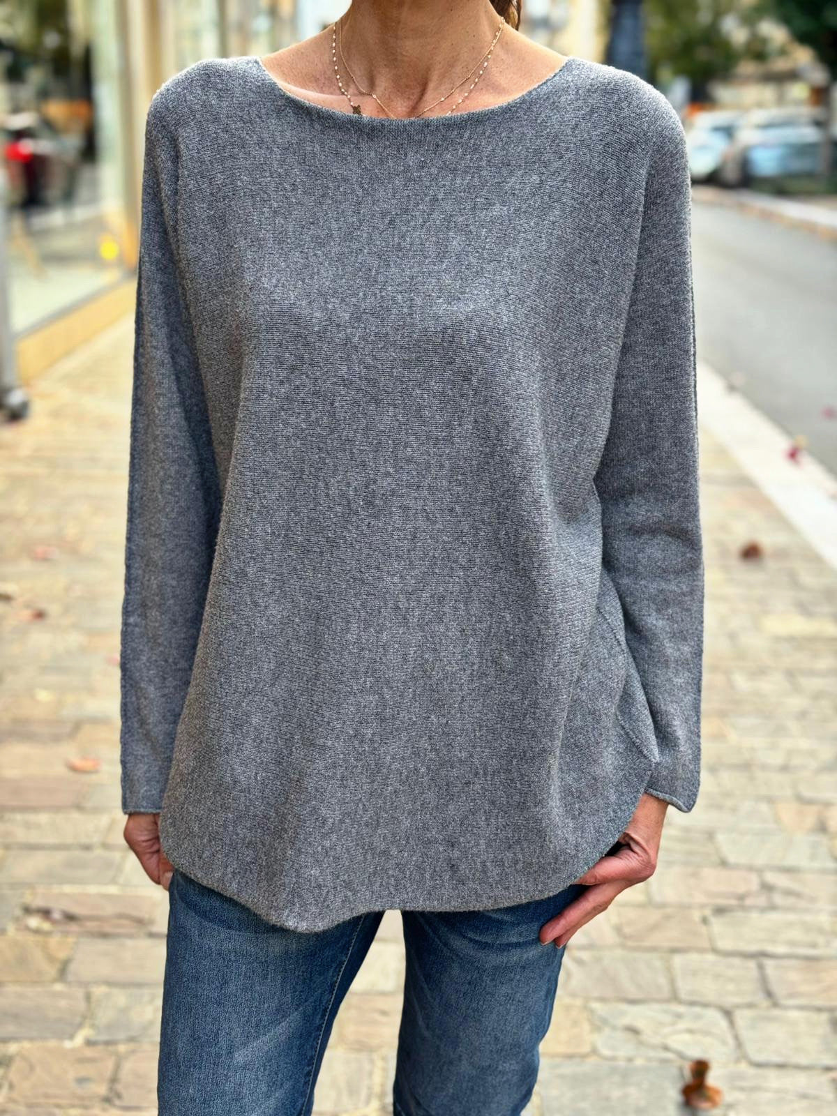 Pull doux LINO Gris