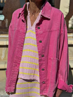 Charger l'image dans la galerie, Veste/Surchemise Fuchsia effet délavé - NYSA
