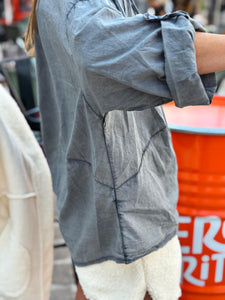 Chemise DAKOTA Gris effet délavé
