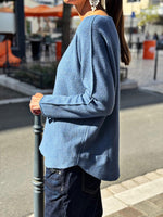 Charger l&#39;image dans la galerie, Pull doux TAO Bleu
