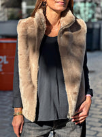 Load image into Gallery viewer, NAIA Sleeveless Vest Taupe
