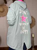 Charger l'image dans la galerie, Blouson léger BE HAPPY Vert lagon
