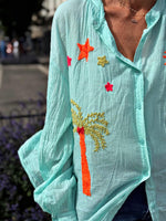 Charger l&#39;image dans la galerie, Chemise FABIOLA Aqua
