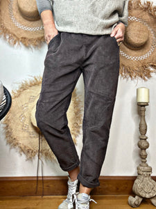 Pantalon velours GILDAS Choco