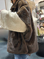 Charger l&#39;image dans la galerie, Veste/Poncho MAYA Choco
