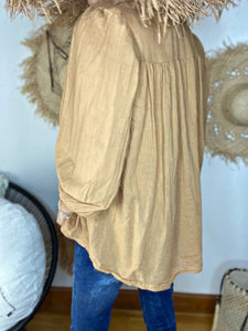 Chemise LIDIA Camel